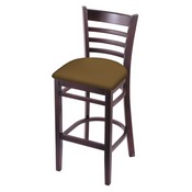 3140 Stool with Dark Cherry Finish and Canter Saddle Seat, AGS-314025DC012