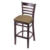 3140 Stool with Dark Cherry Finish and Canter Sand Seat, AGS-314025DC013