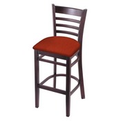 3140 Stool with Dark Cherry Finish and Graph Poppy Seat, AGS-314025DC021