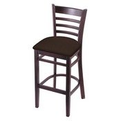 3140 Stool with Dark Cherry Finish and Rein Coffee Seat, AGS-314025DC025