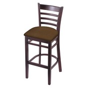 3140 Stool with Dark Cherry Finish and Rein Thatch Seat, AGS-314025DC026