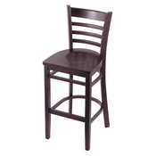 3140 Stool with Dark Cherry Finish and Dark Cherry Seat, AGS-314025DCDC