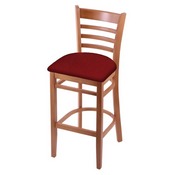 3140 Stool with Medium Finish and Graph Ruby Seat, AGS-314025Med016