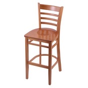 3140 Stool with Medium Finish and Medium Seat, AGS-314025MedMed