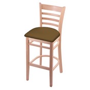 3140 Stool with Natural Finish and Canter Saddle Seat, AGS-314025Nat012