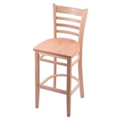 3140 Stool with Natural Finish and Natural Seat, AGS-314025NatNat