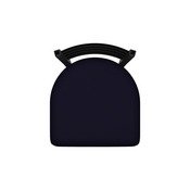 400 Jackie 18" Chair with Black Wrinkle Finish and Canter Twilight Seat, 40018BW002
