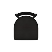 400 Jackie 18" Chair with Black Wrinkle Finish and Canter Espresso Seat, 40018BW003