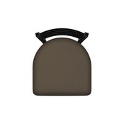 400 Jackie 18" Chair with Black Wrinkle Finish and Canter Earth Seat, 40018BW006