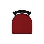 400 Jackie 18" Chair with Black Wrinkle Finish and Graph Ruby Seat, 40018BW016
