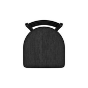 400 Jackie 18" Chair with Black Wrinkle Finish and Graph Coal Seat, 40018BW018