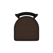 400 Jackie 18" Chair with Black Wrinkle Finish and Rein Coffee Seat, 40018BW025