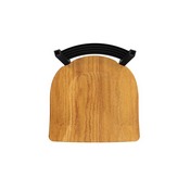 400 Jackie 18" Chair with Black Wrinkle Finish and Medium Oak Seat, 40018BWMedOak