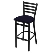 400 Stationary Stool with Black Wrinkle Finish and Canter Twilight Seat, AGS-40025BW002