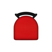400 Stationary Stool with Black Wrinkle Finish and Canter Red Seat, AGS-40025BW011