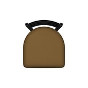 400 Stationary Stool with Black Wrinkle Finish and Canter Saddle Seat, AGS-40025BW012