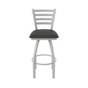 410 Jackie Swivel Stool with Anodized Nickel Finish and Canter Iron Seat, AGS-41025AN008