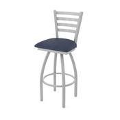 410 Jackie Swivel Stool with Anodized Nickel Finish and Graph Anchor Seat, AGS-41025AN014