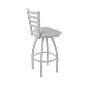 410 Jackie Swivel Stool with Anodized Nickel Finish and Graph Alpine Seat, AGS-41025AN020
