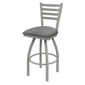 410 Jackie Swivel Stool with Anodized Nickel Finish and Graph Alpine Seat, AGS-41025AN020