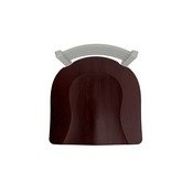 410 Jackie Swivel Stool with Anodized Nickel Finish and Dark Cherry Maple Seat, AGS-41025ANDCMpl