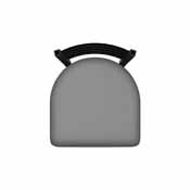 410 Jackie Swivel Stool with Black Wrinkle Finish and Canter Folkstone Grey Seat, AGS-41025BW007