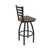 410 Jackie 36" Swivel Bar Stool with Black Wrinkle Finish and Graph Cork Seat, 41036BW017