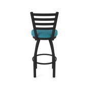 410 Jackie Swivel Stool with Black Wrinkle Finish and Graph Tidal Seat, AGS-41025BW022