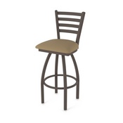 410 Jackie Swivel Stool with Bronze Finish and Canter Thatch Seat, AGS-41025BZ001