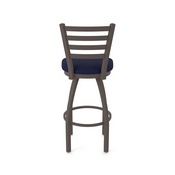 410 Jackie Swivel Stool with Bronze Finish and Canter Twilight Seat, AGS-41025BZ002