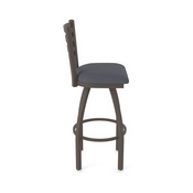 410 Jackie Swivel Stool with Bronze Finish and Canter Storm Seat, AGS-41025BZ004