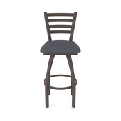 410 Jackie Swivel Stool with Bronze Finish and Canter Storm Seat, AGS-41025BZ004
