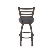 410 Jackie Swivel Stool with Bronze Finish and Canter Storm Seat, AGS-41025BZ004