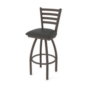 410 Jackie Swivel Stool with Bronze Finish and Canter Iron Seat, AGS-41025BZ008