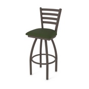 410 Jackie Swivel Stool with Bronze Finish and Canter Pine Seat, AGS-41025BZ010