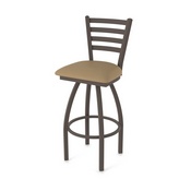 410 Jackie Swivel Stool with Bronze Finish and Canter Sand Seat, AGS-41025BZ013