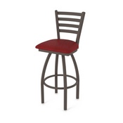 410 Jackie Swivel Stool with Bronze Finish and Graph Ruby Seat, AGS-41025BZ016