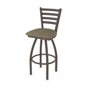 410 Jackie Swivel Stool with Bronze Finish and Graph Cork Seat, AGS-41025BZ017