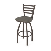 410 Jackie Swivel Stool with Bronze Finish and Graph Chalice Seat, AGS-41025BZ019