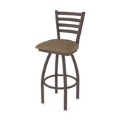 410 Jackie Swivel Stool with Bronze Finish and Rein Thatch Seat, AGS-41025BZ026