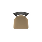 410 Jackie Swivel Stool with Pewter Finish and Canter Sand Seat, AGS-41025PW013