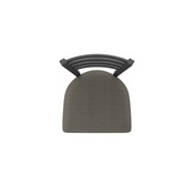 410 Jackie Swivel Stool with Pewter Finish and Graph Chalice Seat, AGS-41025PW019