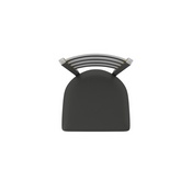 410 Jackie Swivel Stool with Stainless Finish and Canter Iron Seat, AGS-41025SS008