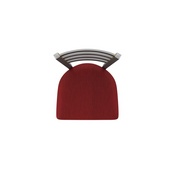 410 Jackie Swivel Stool with Stainless Finish and Graph Ruby Seat, AGS-41025SS016