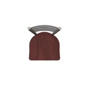 410 Jackie Swivel Stool with Stainless Finish and Dark Cherry Oak Seat, AGS-41025SSDCOak