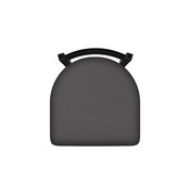 411 Jackie Low Back Swivel Stool with Black Wrinkle Finish and Canter Storm Seat, AGS-41118BW004