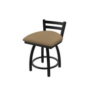 411 Jackie Low Back Swivel Stool with Black Wrinkle Finish and Canter Sand Seat, AGS-41118BW013