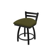 411 Jackie Low Back Swivel Stool with Black Wrinkle Finish and Graph Parrot Seat, AGS-41118BW015