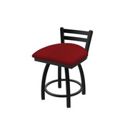 411 Jackie Low Back Swivel Stool with Black Wrinkle Finish and Graph Ruby Seat, AGS-41118BW016