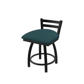 411 Jackie Low Back Swivel Stool with Black Wrinkle Finish and Graph Tidal Seat, AGS-41118BW022
